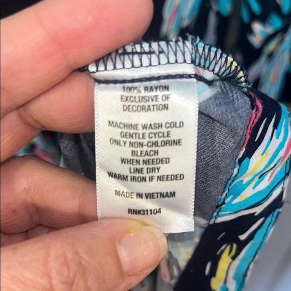 Crown & Ivy Blue Green Pleated Sundress - Picture 11 of 11